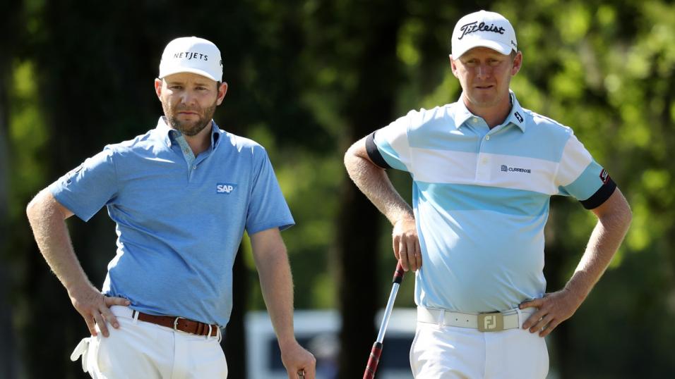 Golfers Branden Grace and Justin Harding